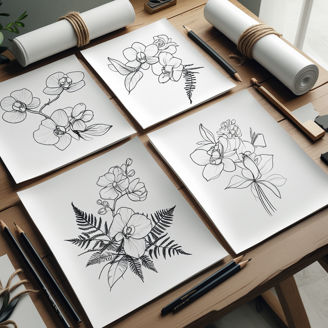 Botanical Line Art Collection